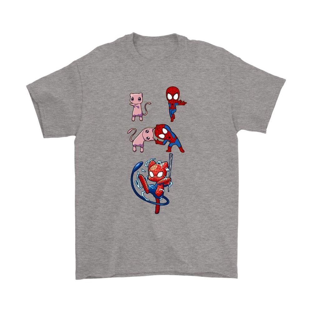 Pokemon Mew And Spider-man Fusion Spider-mew Shirts