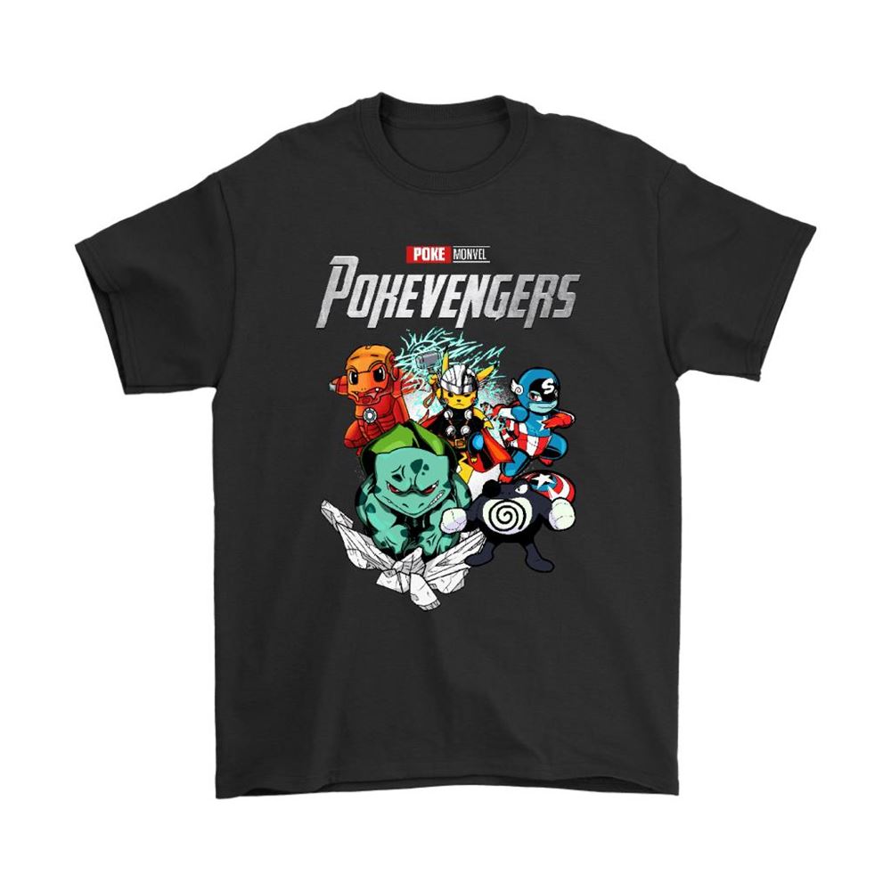 Pokevengers Pokemon Avengers Marvel Mashup Shirts