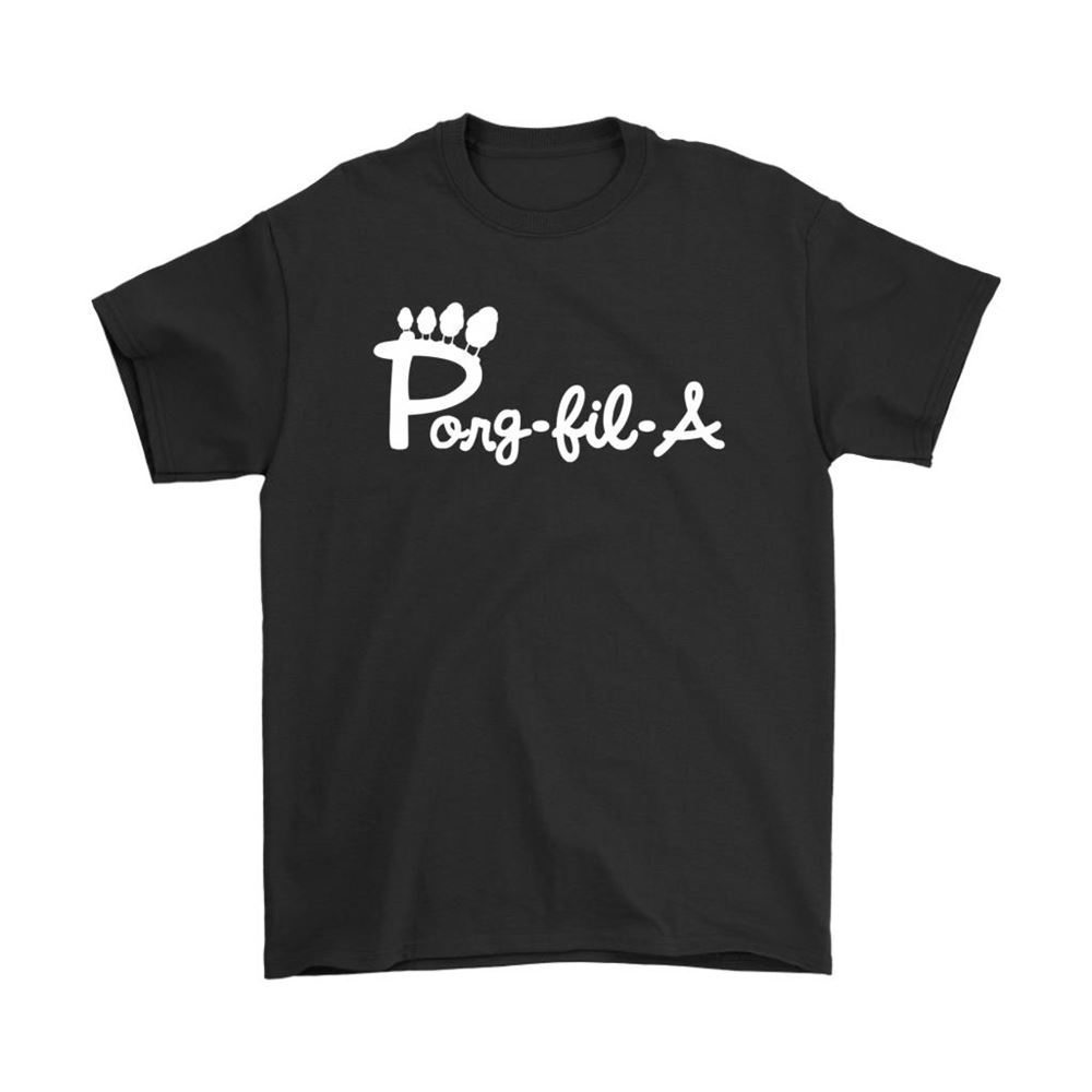 Porg-fill-a Mashup Chick-fil-a Logo Star Wars Shirts