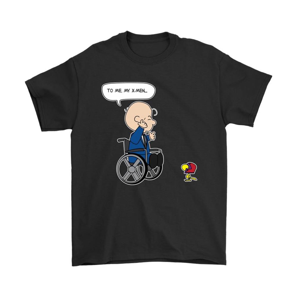 Professor Charles Xavier Brown X-men Mashup Snoopy Shirts