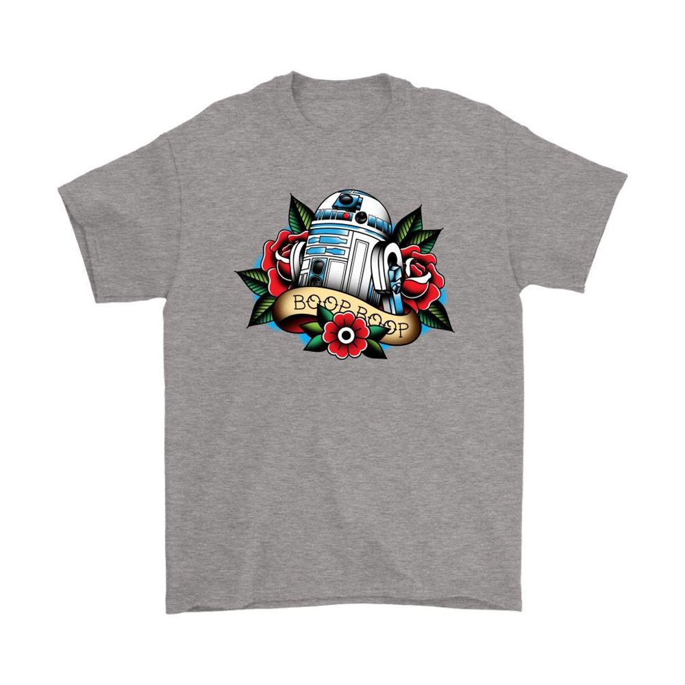 R2-d2 Boop Boop Oldschool Flower Star Wars Shirts
