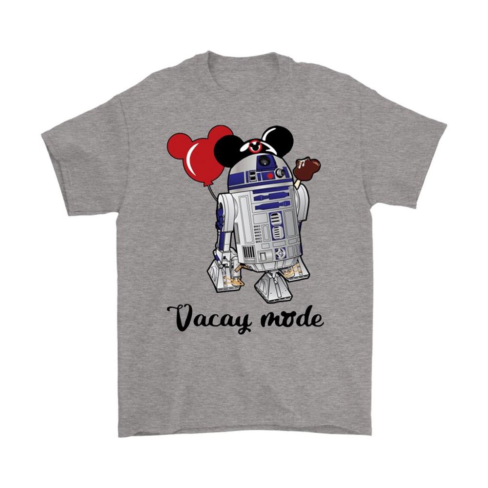 R2-d2 Vacay Mode Mickey Balloon And Ice Cream Disney Star Wars Shirts