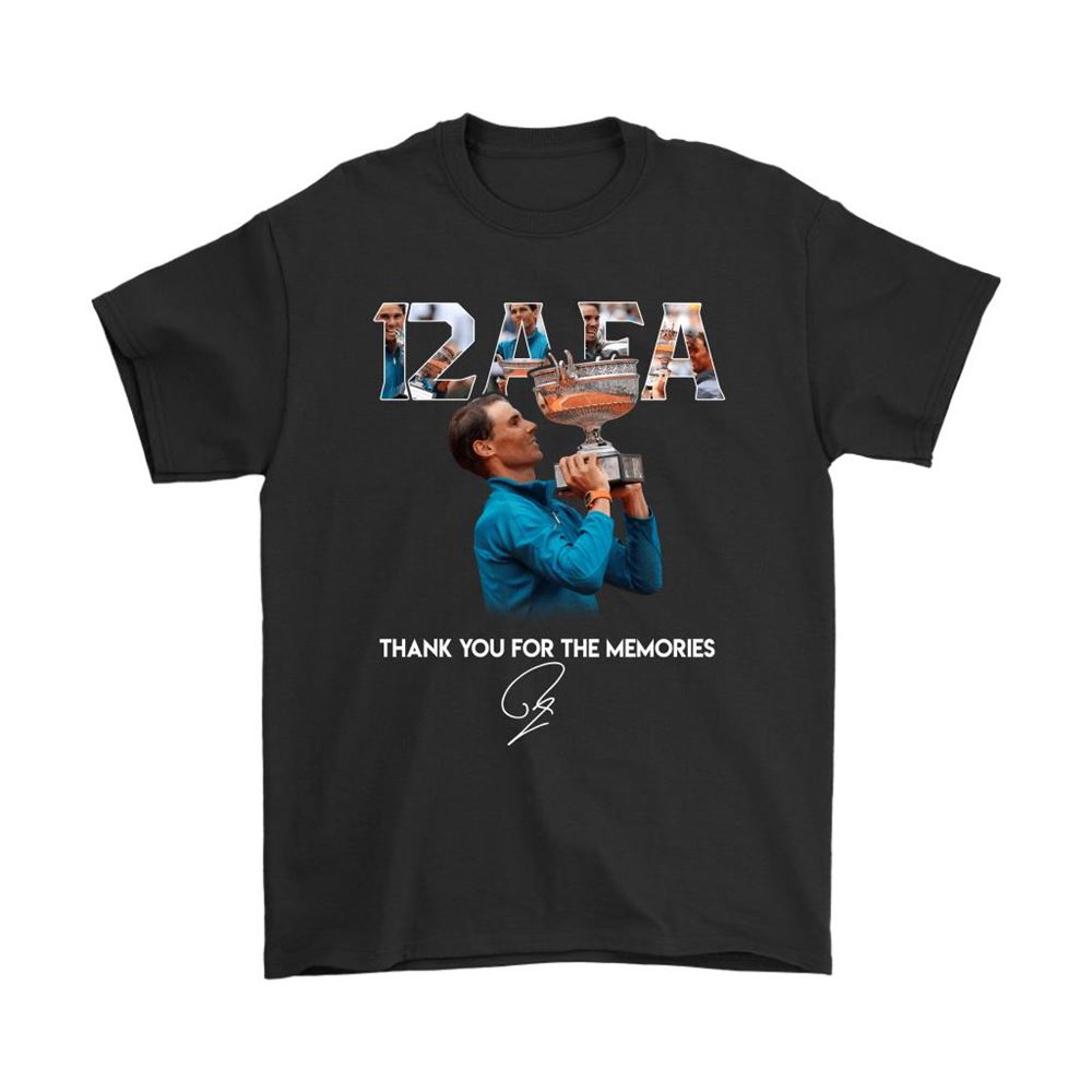 Rafael Nadal 12 Titles Thank You For The Memories Signature Shirts