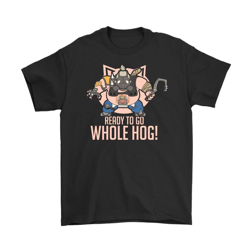 Ready To Go Whole Hog Small Roadhog Overwatch Shirts