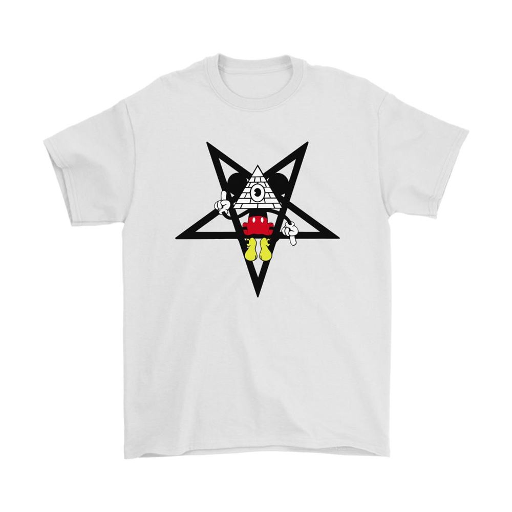 Reversed Pentagram As Above So Below Illuminati Mickey Disney Shirts