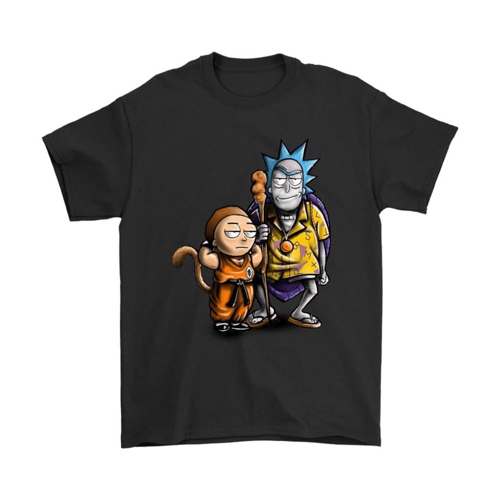 Rick And Morty As Dragon Ball Son Goku And Master Roshi Shirts