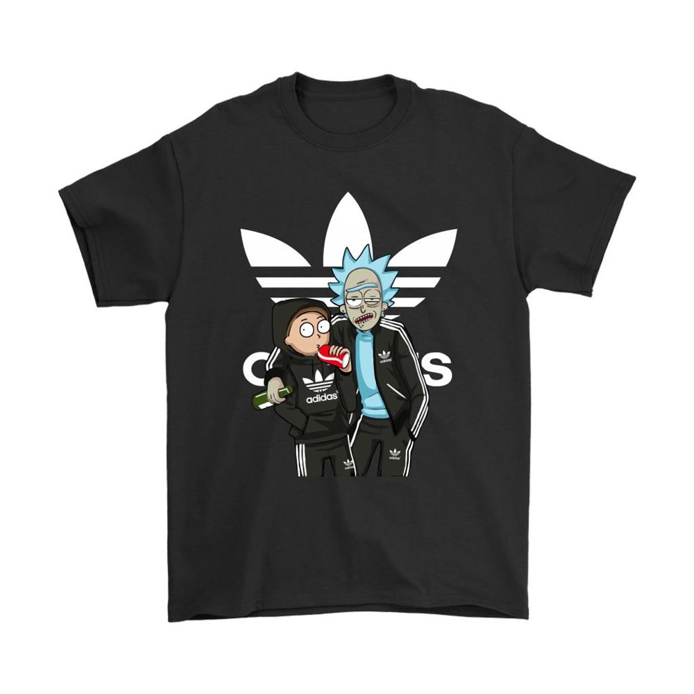 Rick And Morty Cola And Booze Adidas Shirts