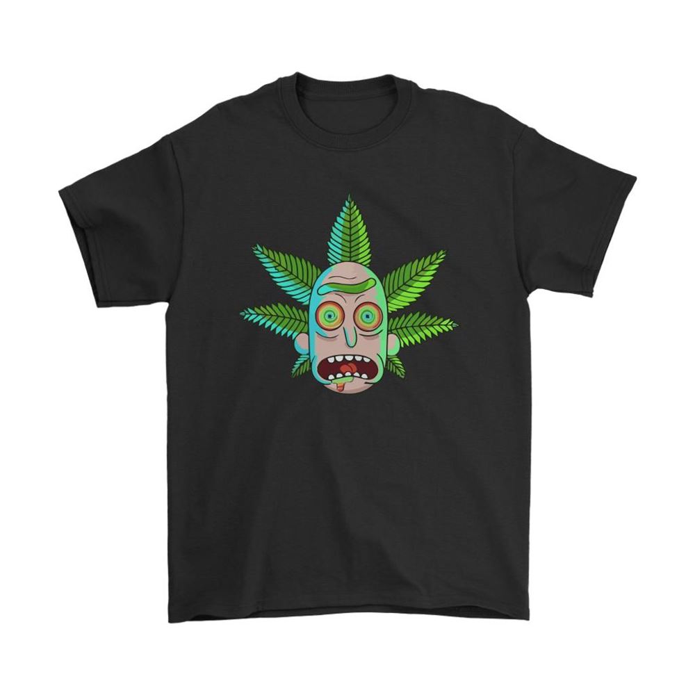 Rick And Morty High On Weed Rick Sanchez Shirts