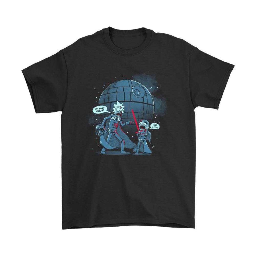Rick And Morty The Dark Side Use Your Anger Star Wars Shirts