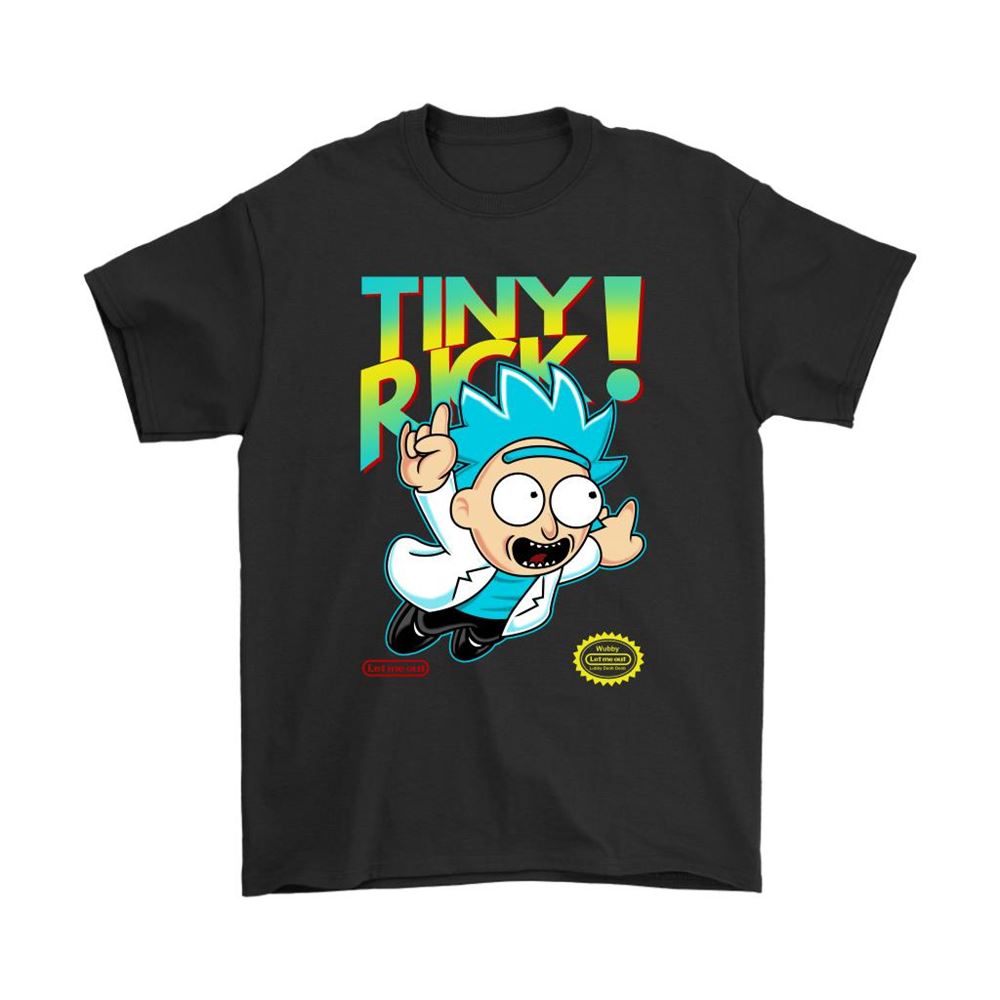 Rick And Morty Tiny Rick X Super Mario Style Mashup Shirts