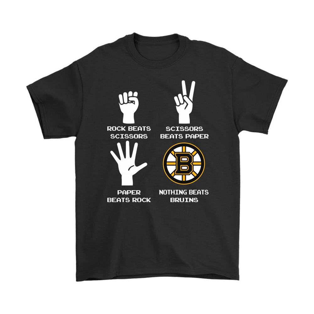 Rock Paper Scissors Nothing Beats The Boston Bruins Shirts