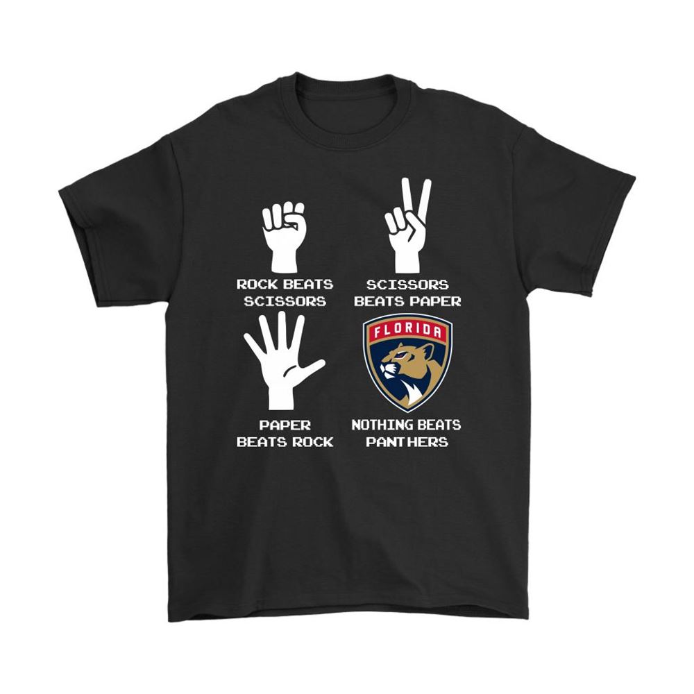 Rock Paper Scissors Nothing Beats The Florida Panthers Shirts