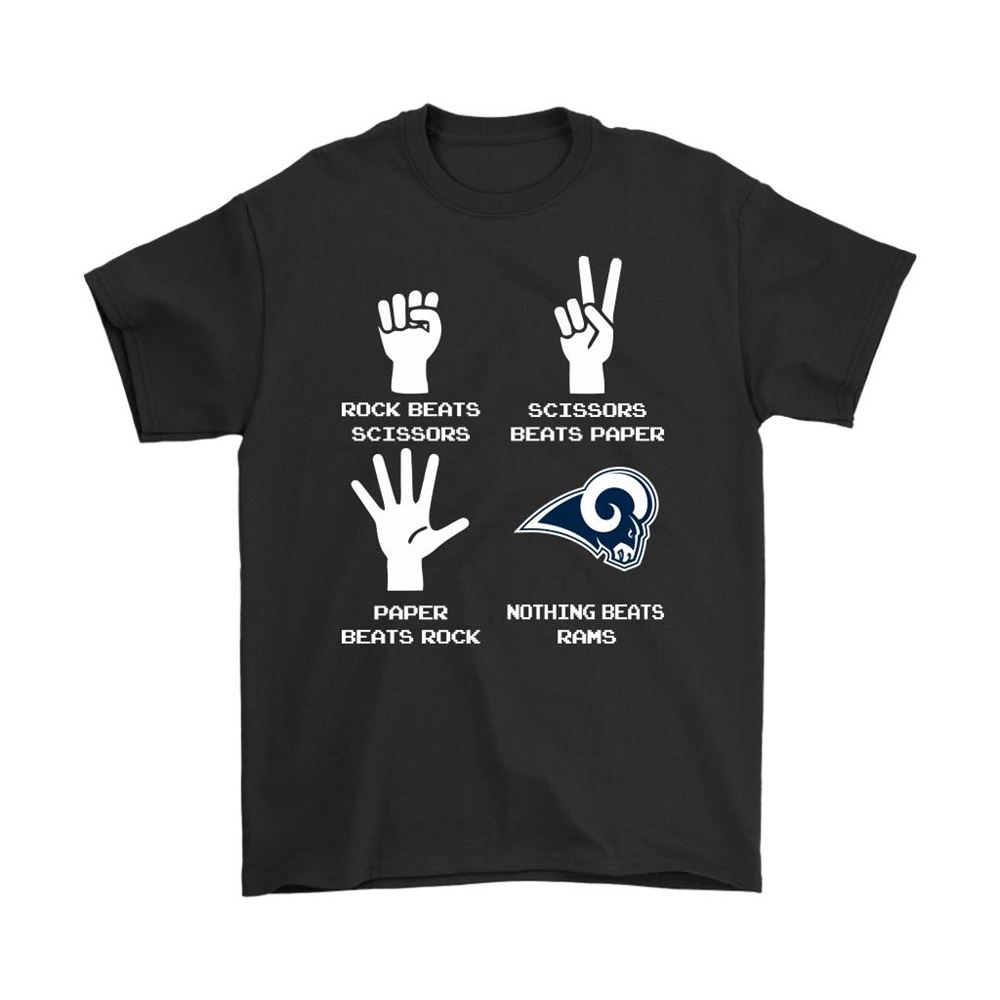 Rock Paper Scissors Nothing Beats The Los Angeles Rams Shirts