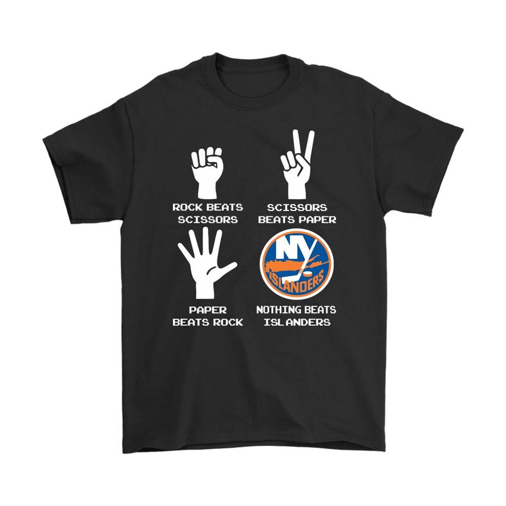 Rock Paper Scissors Nothing Beats The New York Islanders Shirts