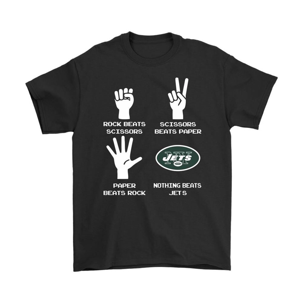 Rock Paper Scissors Nothing Beats The New York Jets Shirts