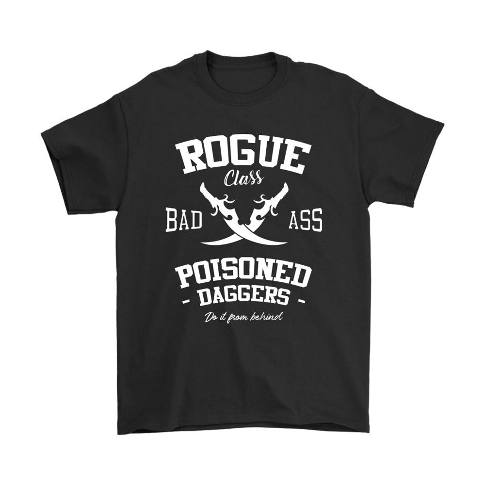 Rogue Class Badass Poison Daggers World Of Warcraft Shirts