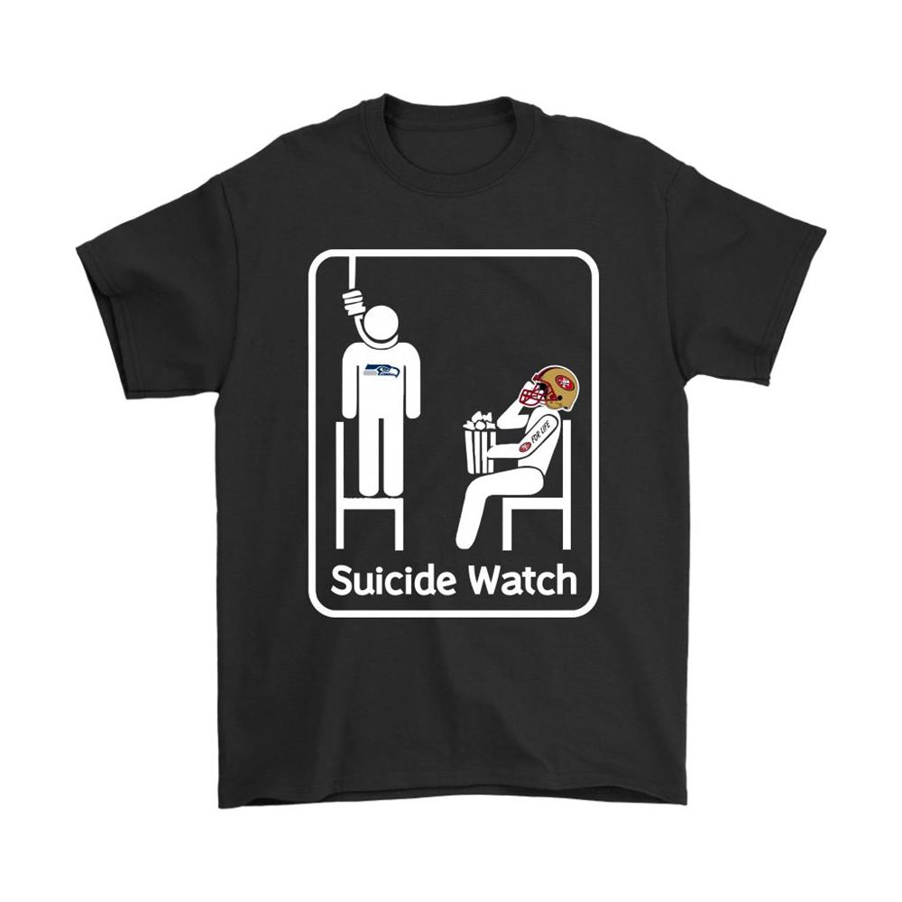 San Francisco 49ers Suicide Watch With Popcorn Nfl Shirts