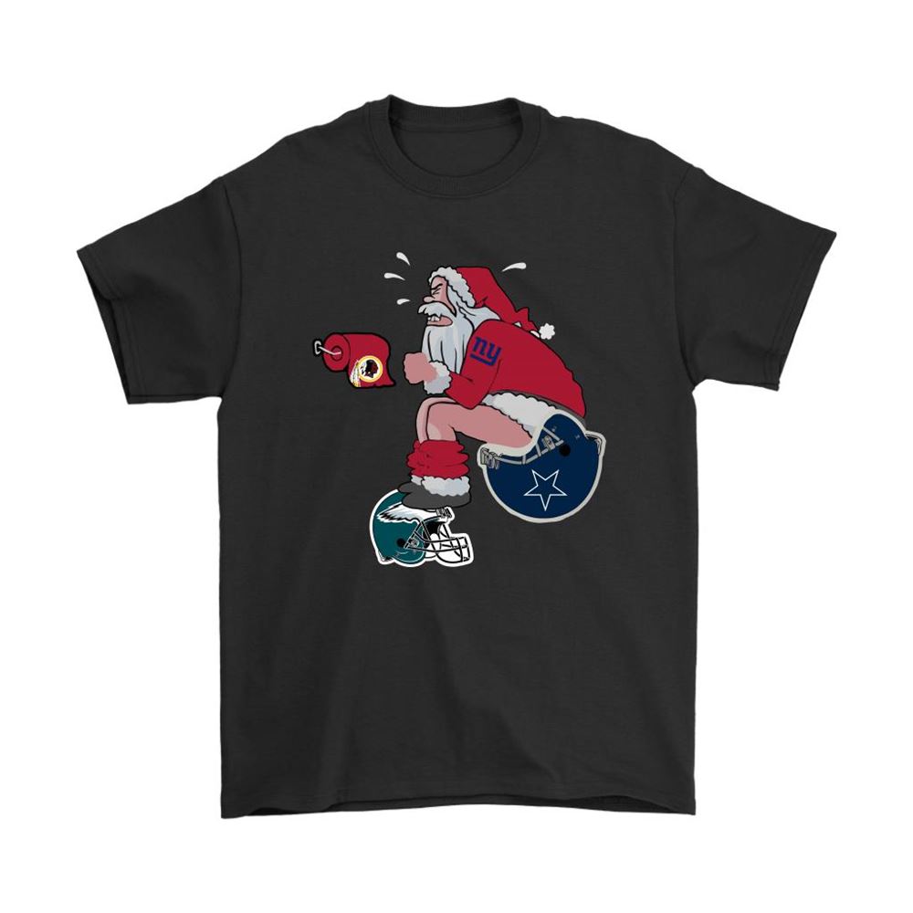 Santa Claus New York Giants Shit On Other Teams Christmas Shirts