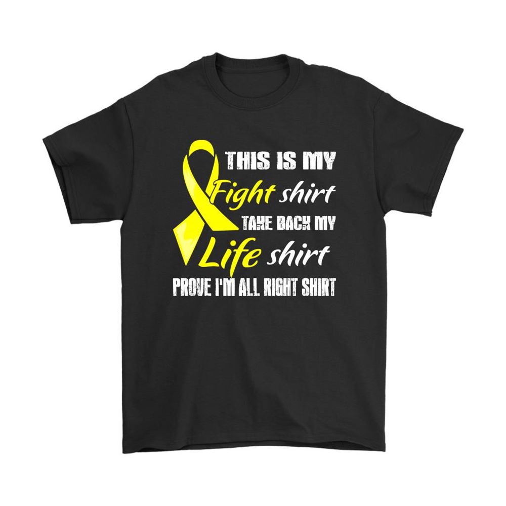 Sarcoma Cancer Yellow Ribbon My Fight Shirt My Life Shirts