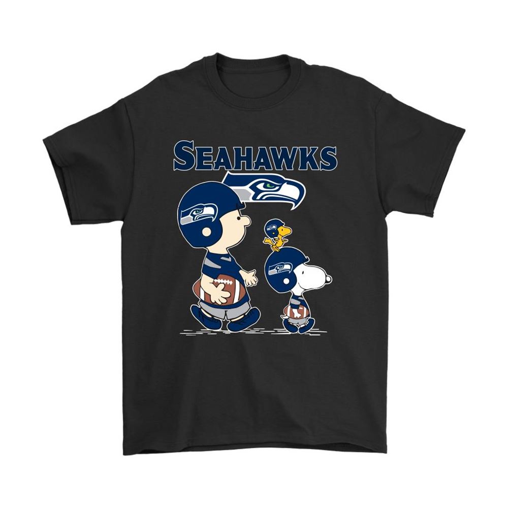 Seattle Seahawks Lets Play Football Together Snoopy Nfl Shirts