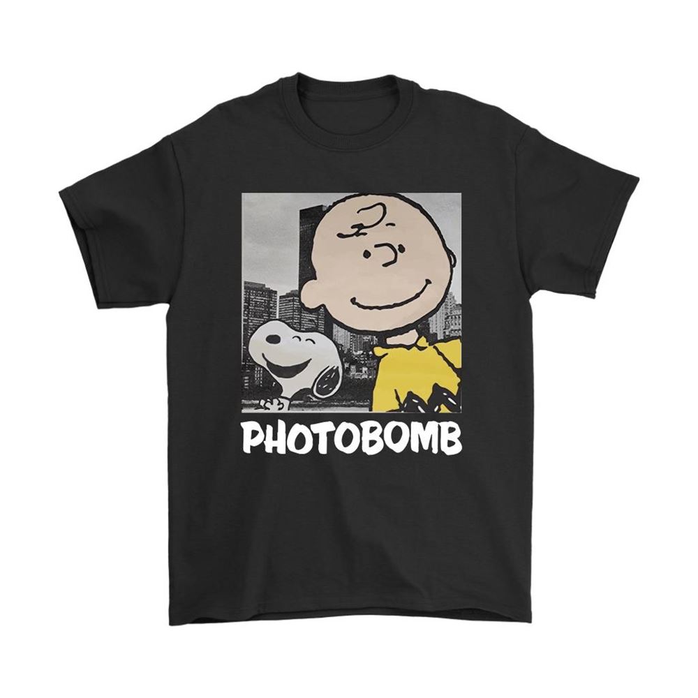 Selfie Photobomb Charlie Brown And Snoopy Shirts