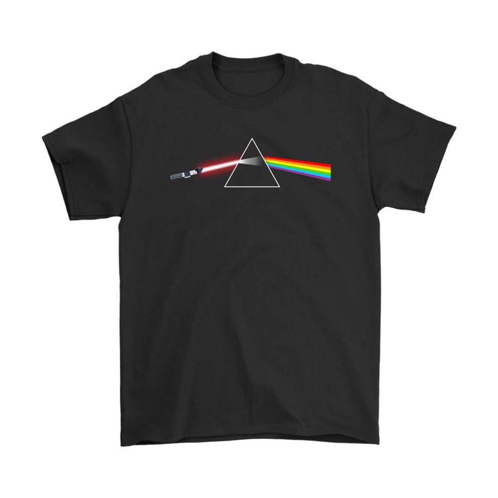 Sith Lightsaber Relfection Dark Side Of The Moon Star Wars Shirts