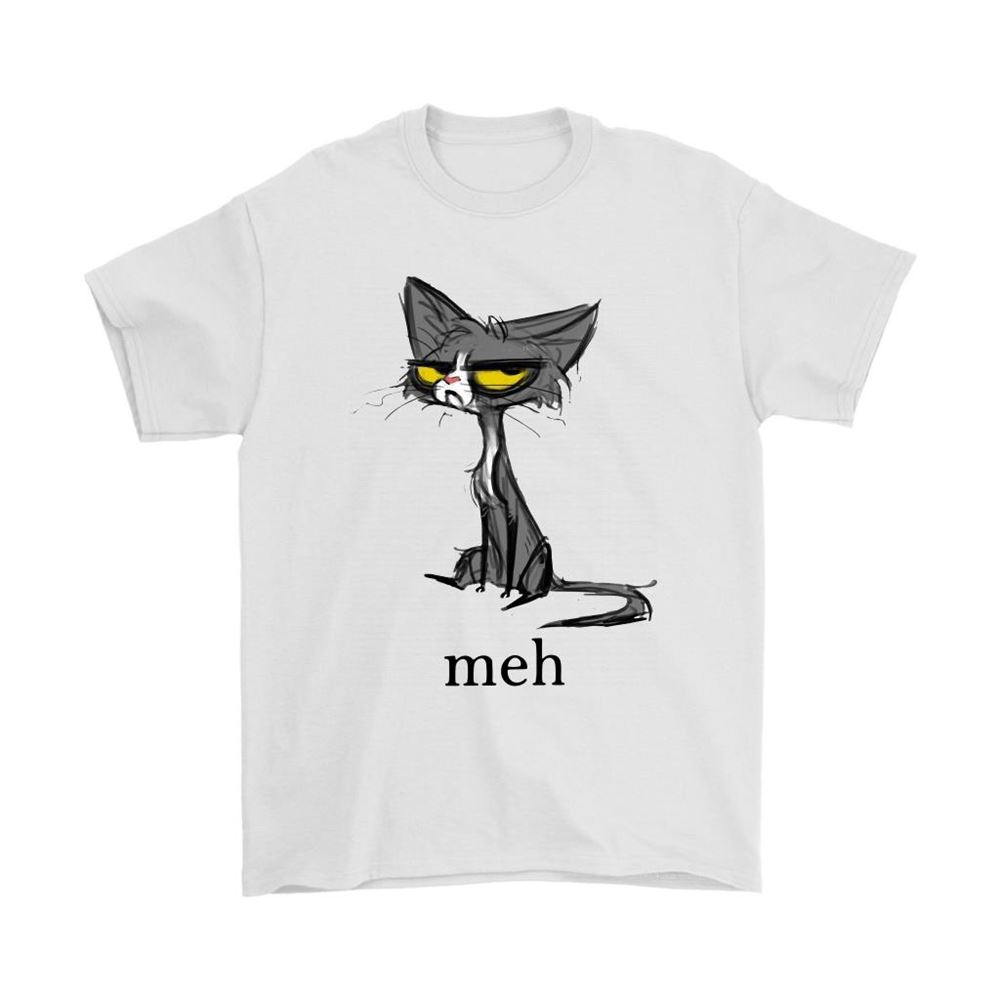 Skinny Grumpy Cat Meh Funny Cat Shirts