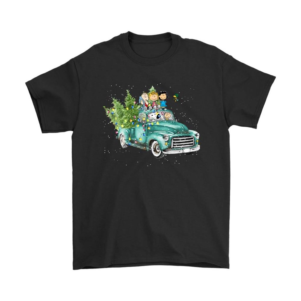 Snoop And The Peanuts Drive Home With The Christmas Trees Shirts