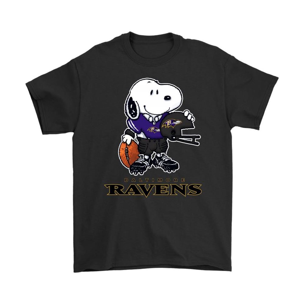 Snoopy A Strong And Proud Baltimore Ravens Player Nfl Shirts