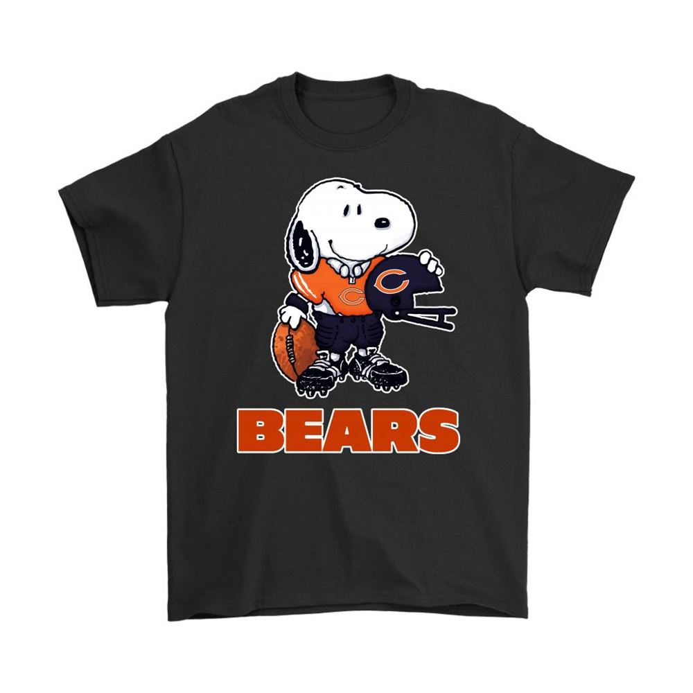 Snoopy A Strong And Proud Chicago Bears Player Nfl Shirts