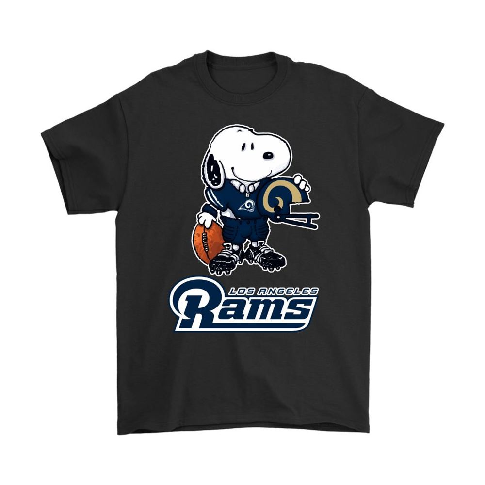 Snoopy A Strong And Proud Los Angeles Rams Player Nfl Shirts
