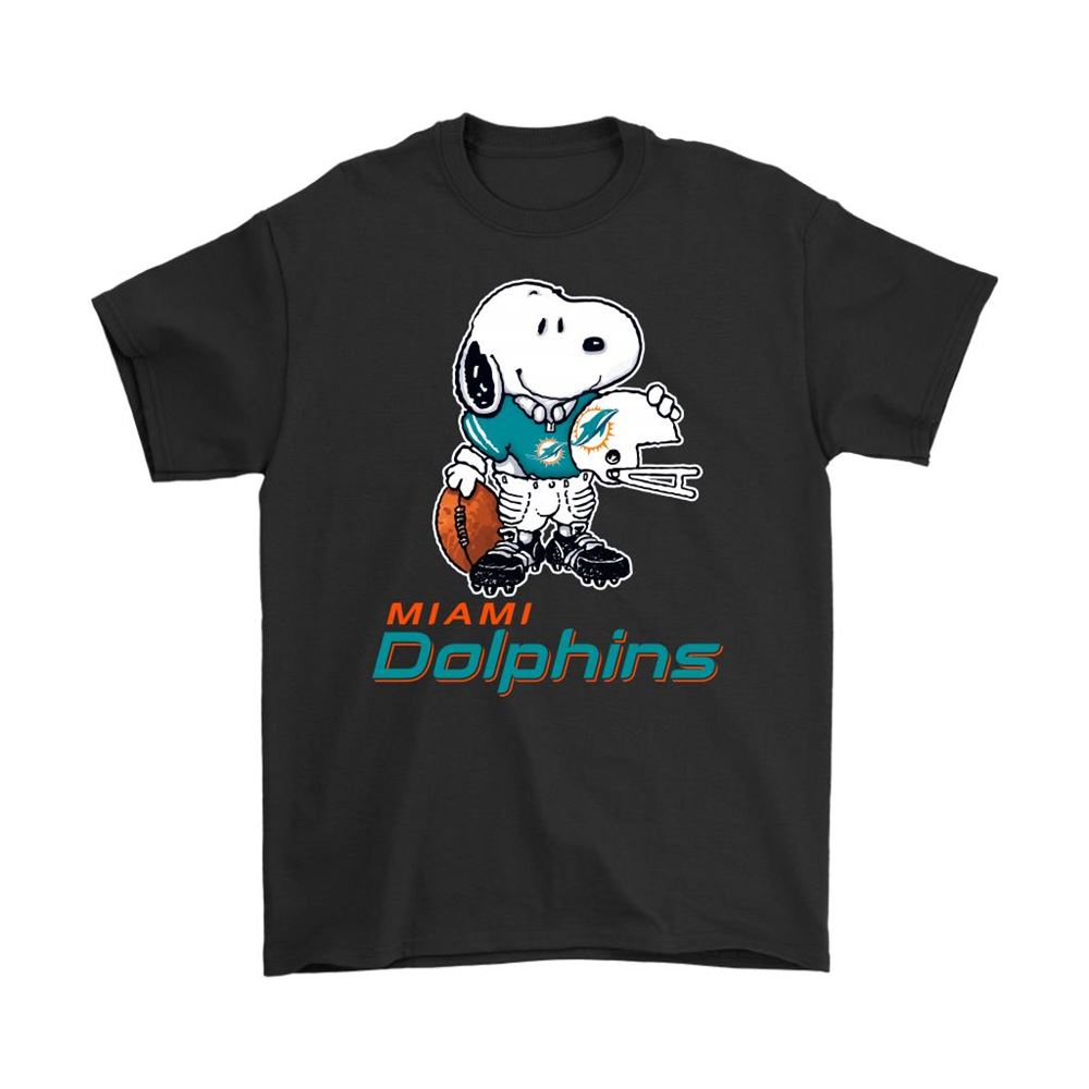 Snoopy A Strong And Proud Miami Dolphins Player Nfl Shirts