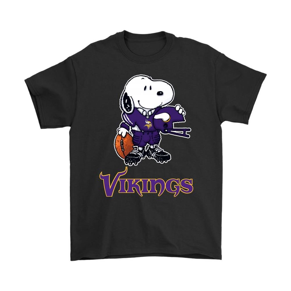 Snoopy A Strong And Proud Minnesota Vikings Player Nfl Shirts