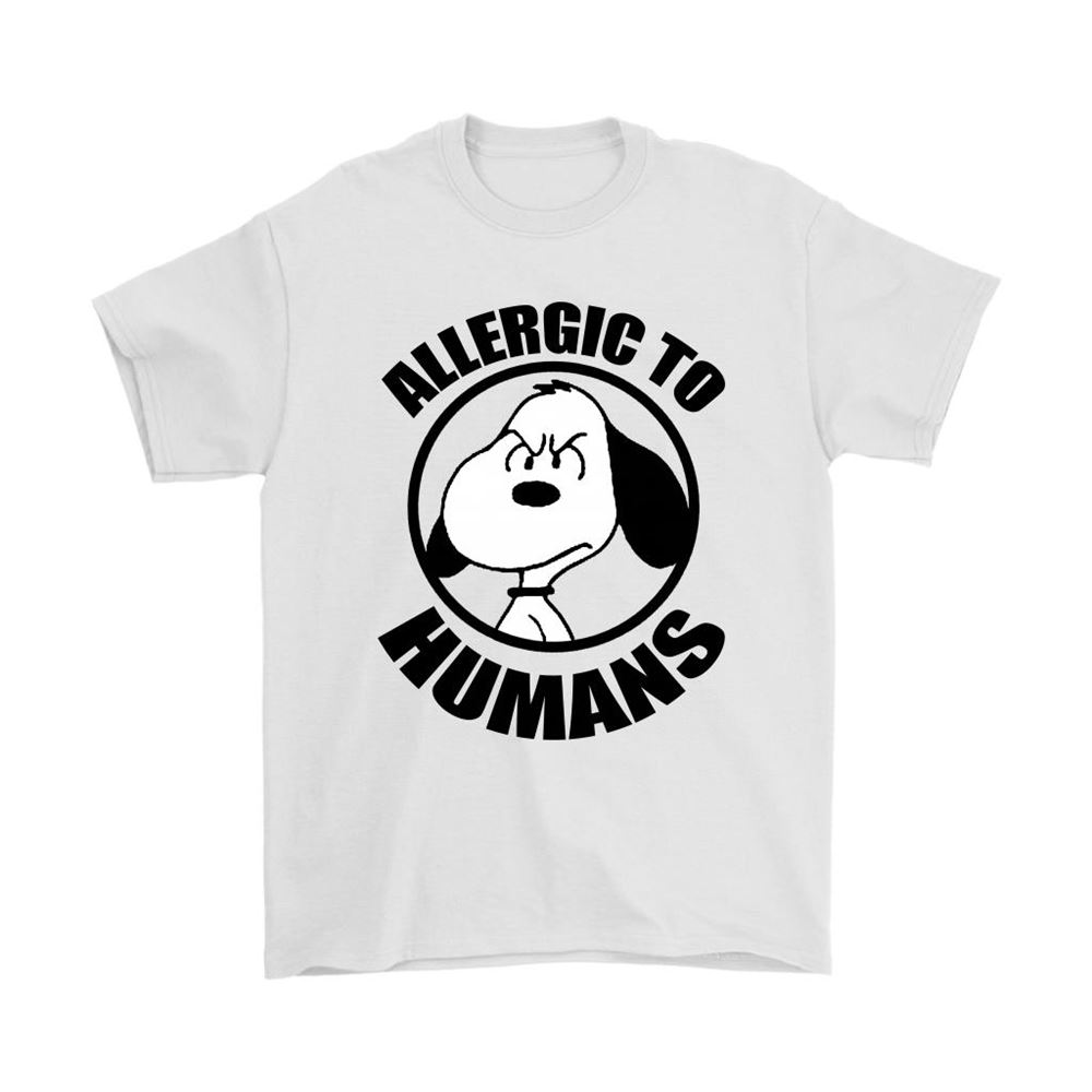 Snoopy Allergic To Humans Shirts