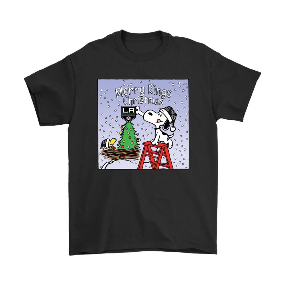 Snoopy And Woodstock Merry Los Angeles Kings Christmas Shirts