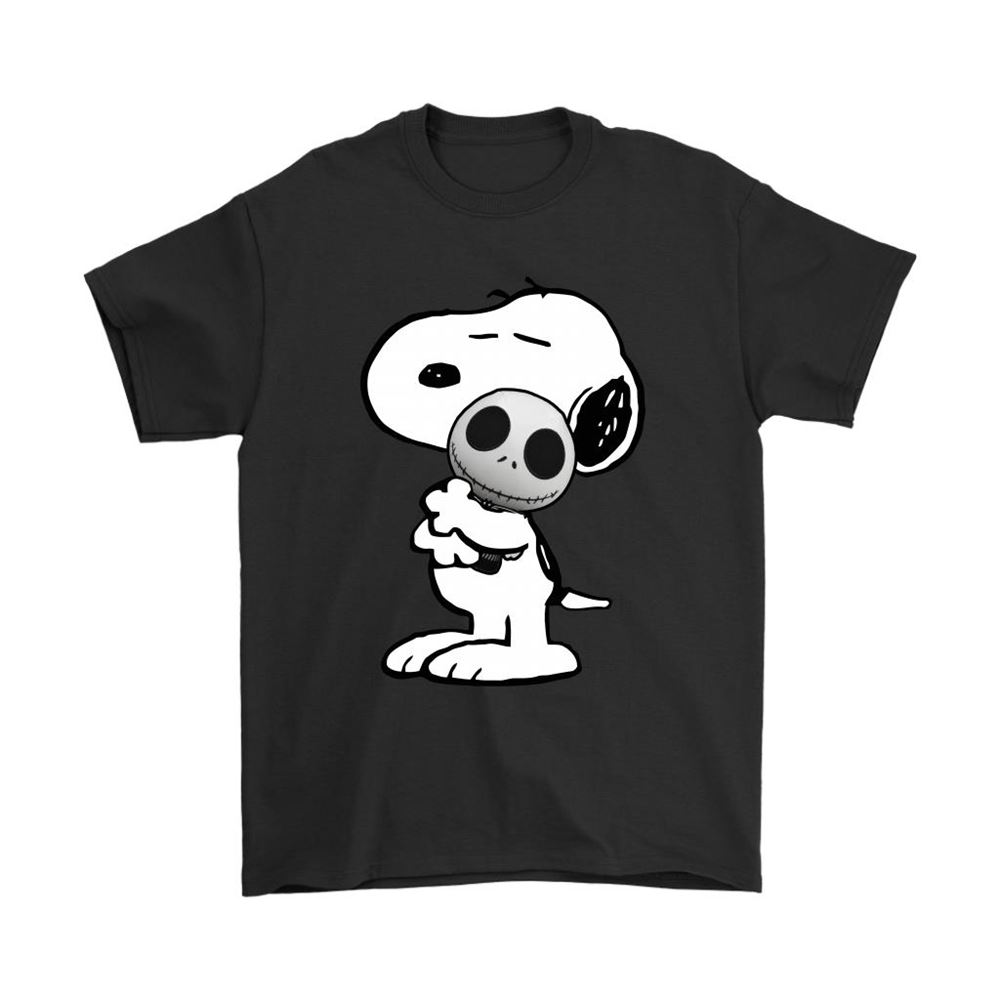 Snoopy Hugging Jack Skellington Doll Shirts