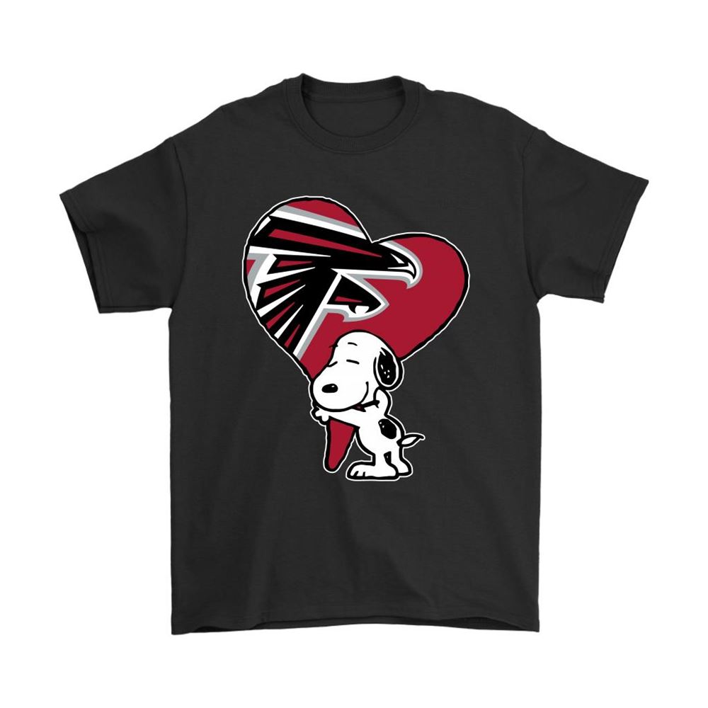 Snoopy Hugs The Atlanta Falcons Heart Nfl Shirts