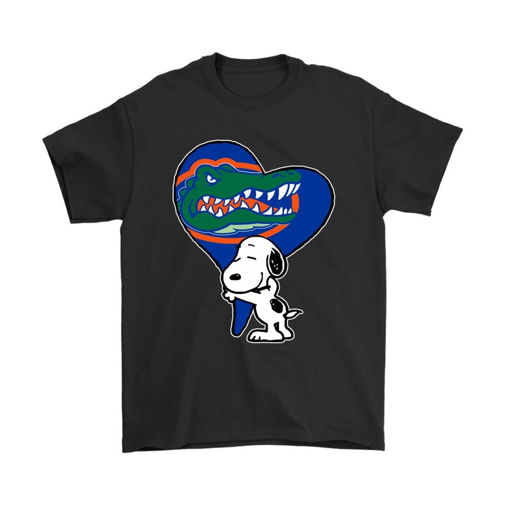 Snoopy Hugs The Florida Gators Heart Ncaa Shirts