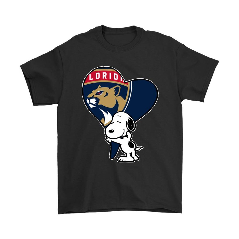 Snoopy Hugs The Florida Panthers Heart Nhl Shirts