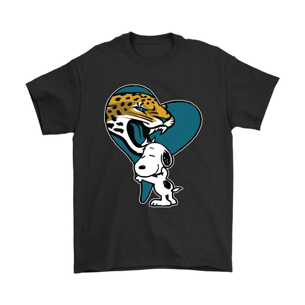 Snoopy Hugs The Jacksonville Jaguars Heart Nfl Shirts