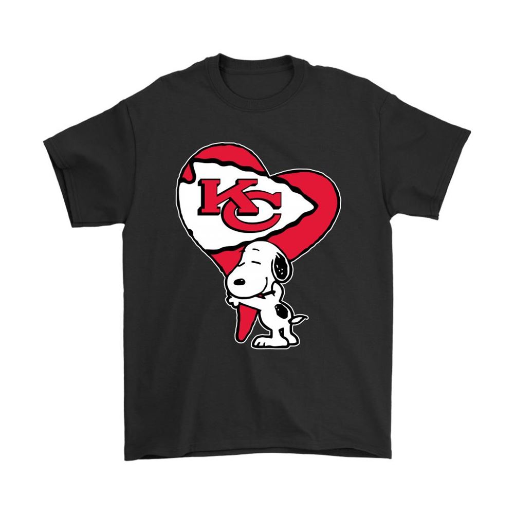 Snoopy Hugs The Kansas City Chiefs Heart Nfl Shirts