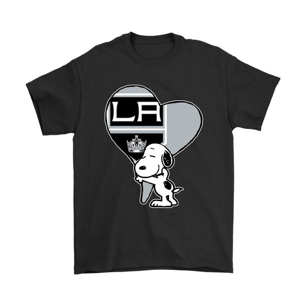 Snoopy Hugs The Los Angeles Kings Heart Nhl Shirts