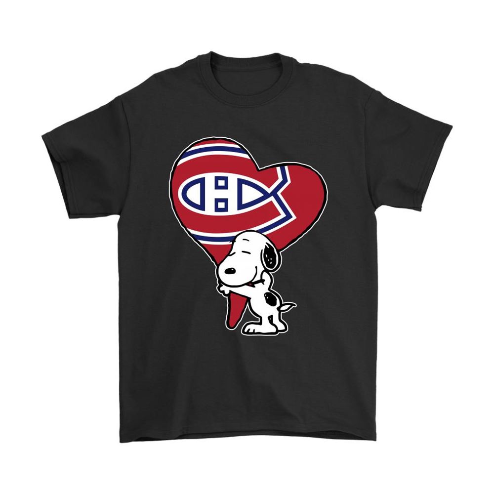 Snoopy Hugs The Montreal Canadiens Heart Nhl Shirts