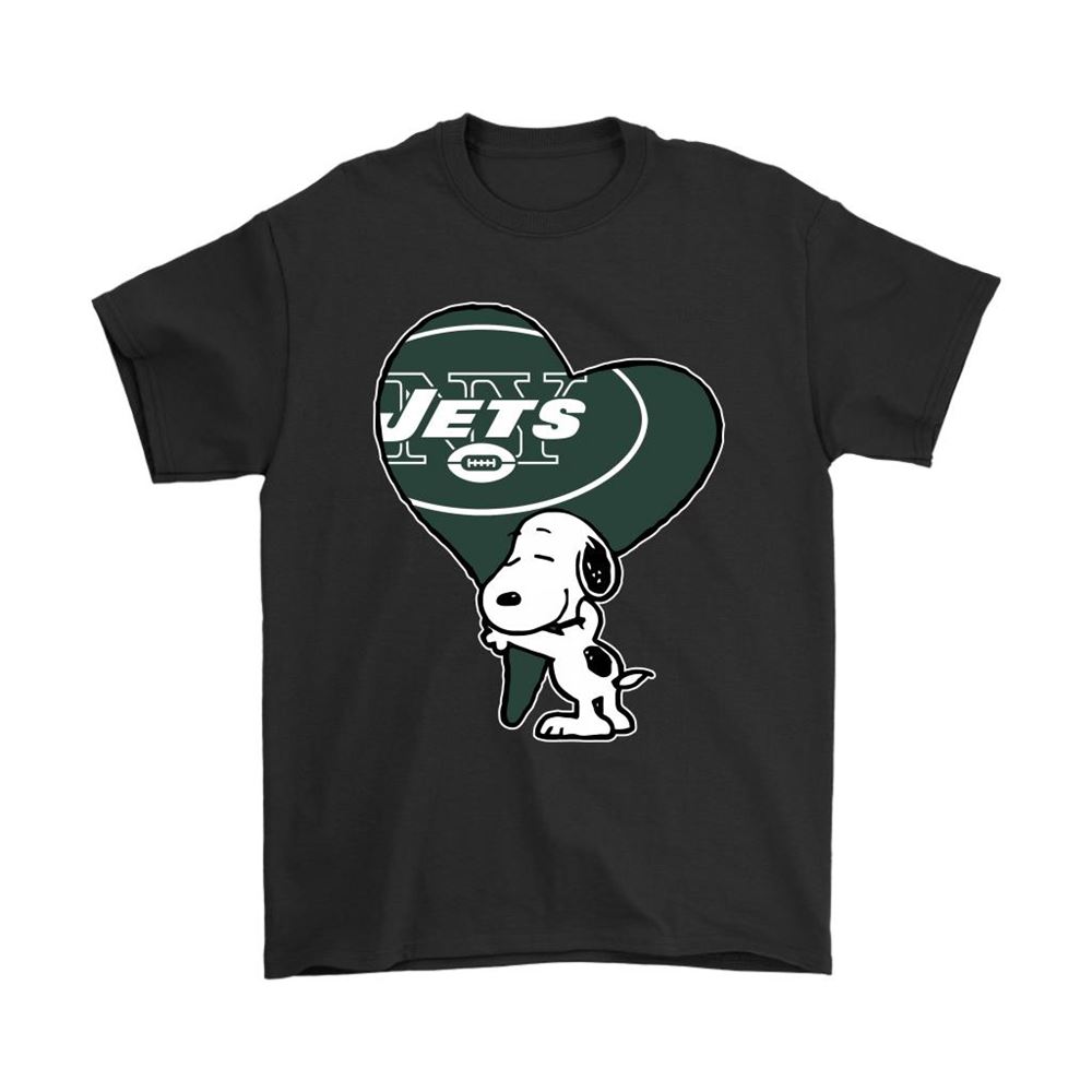 Snoopy Hugs The New York Jets Heart Nfl Shirts