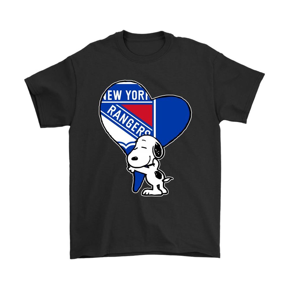 Snoopy Hugs The New York Rangers Heart Nhl Shirts