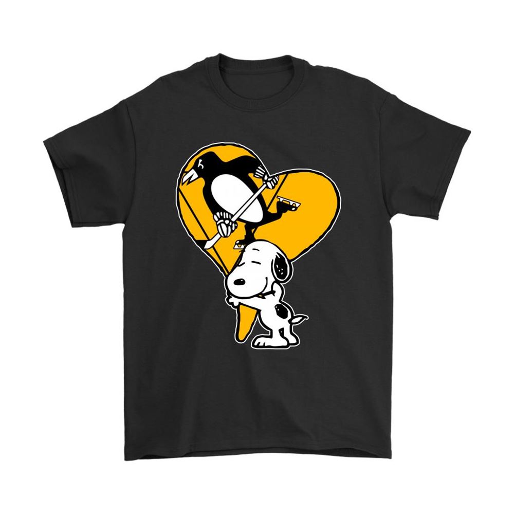 Snoopy Hugs The Pittsburgh Penguins Heart Nhl Shirts
