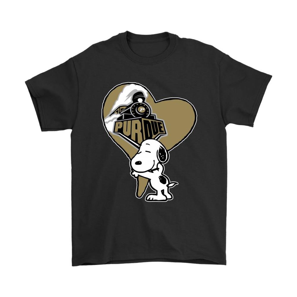 Snoopy Hugs The Purdue Boilermakers Heart Ncaa Shirts