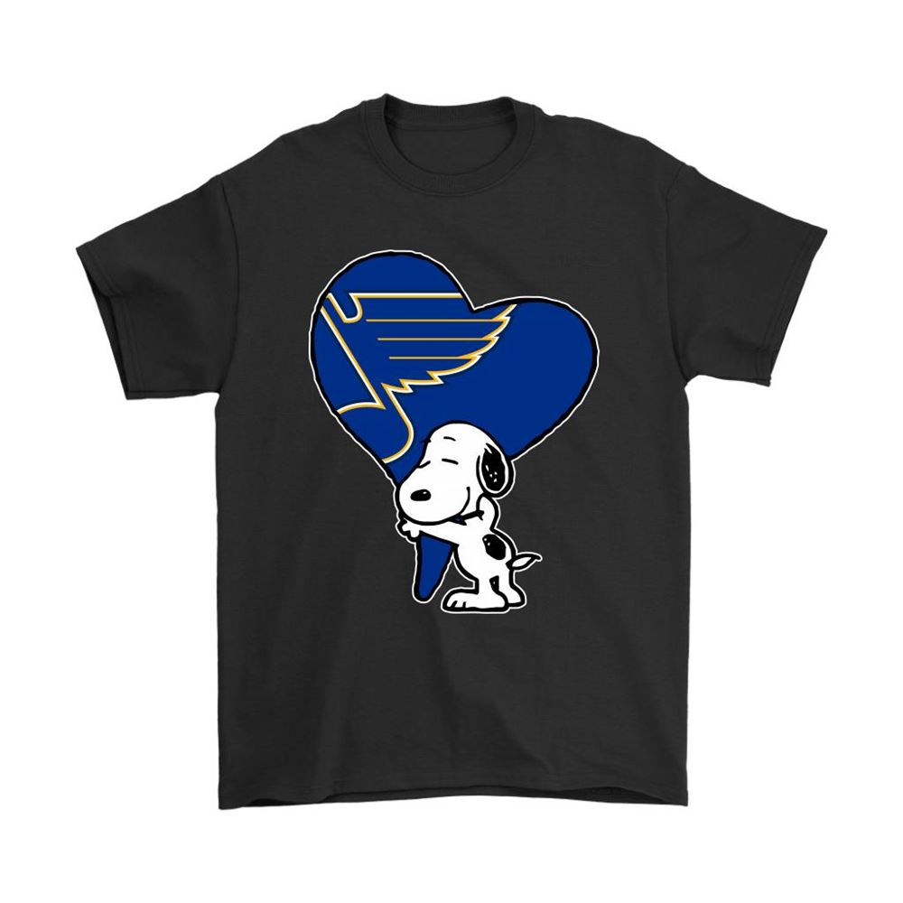 Snoopy Hugs The St Louis Blues Heart Nhl Shirts