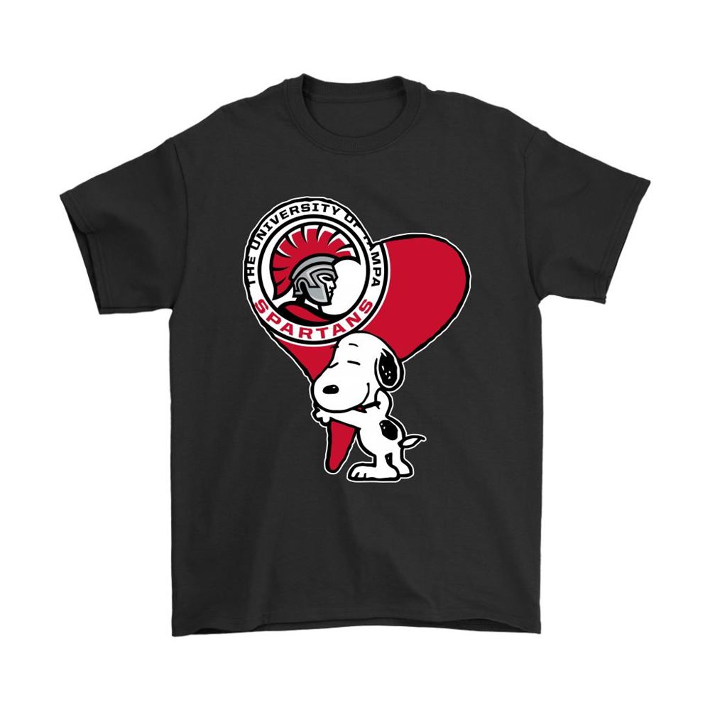 Snoopy Hugs The Tampa Spartans Heart Ncaa Shirts