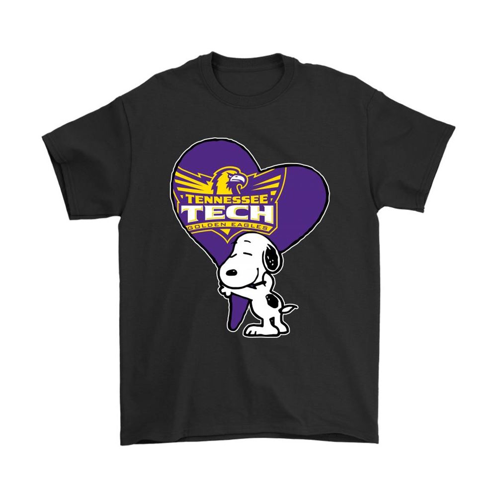 Snoopy Hugs The Tennessee Tech Golden Eagles Heart Ncaa Shirts